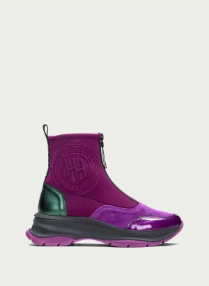 Hispanitas Alaska Női Bokacsizma Sport Lila | UXS5668QT