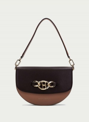 Hispanitas Shoulder Női Táskák Barna Sárgabarack | BCU7991SU