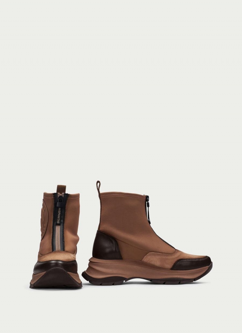 Hispanitas Alaska Női Bokacsizma Sport Barna Sárgabarack | BSV379BB