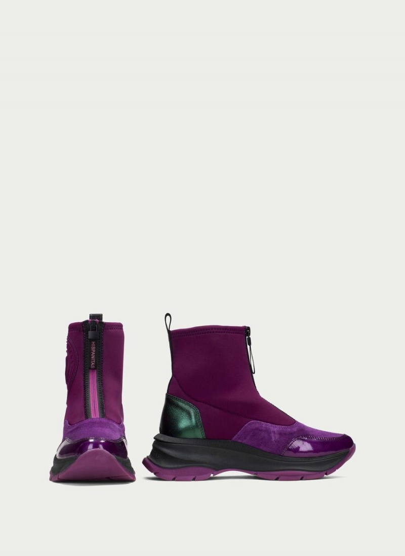 Hispanitas Alaska Női Bokacsizma Sport Lila | UXS5668QT