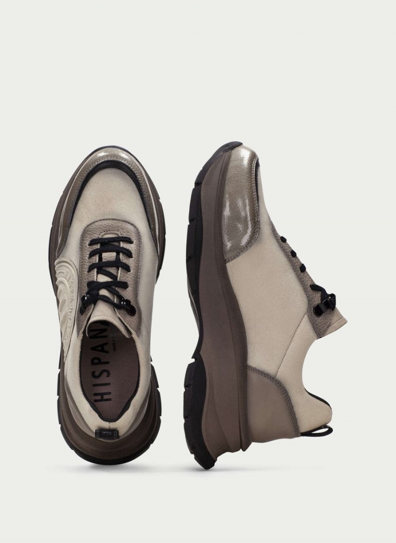 Hispanitas Alaska Női Sportcipő Szürke Barna Fehér | SGI89JF