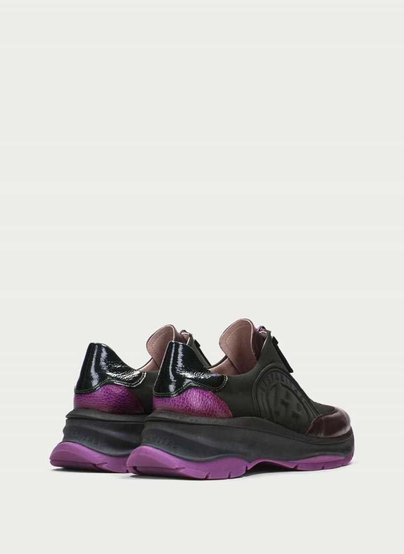 Hispanitas Alaska Női Sportcipő Zöld Barna Lila | CVZ5349JF