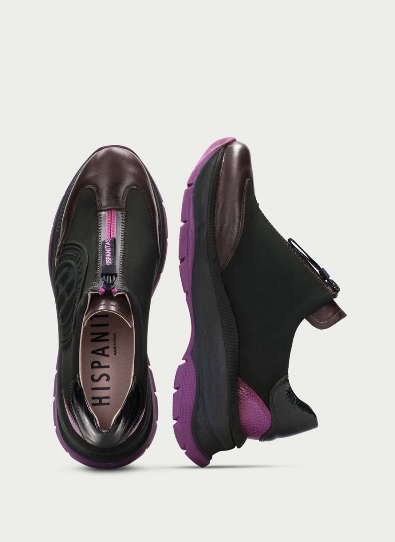 Hispanitas Alaska Női Sportcipő Zöld Barna Lila | CVZ5349JF