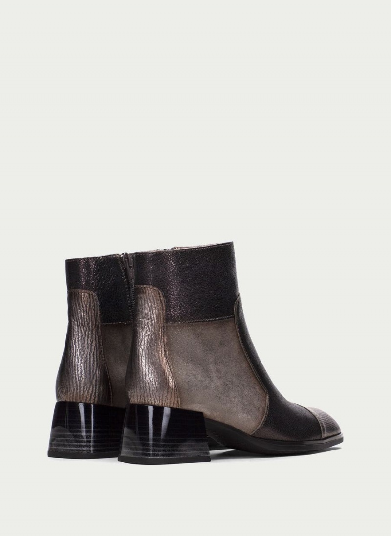 Hispanitas Charlize Női Bokacsizma Fekete Arany | WUI535ZX