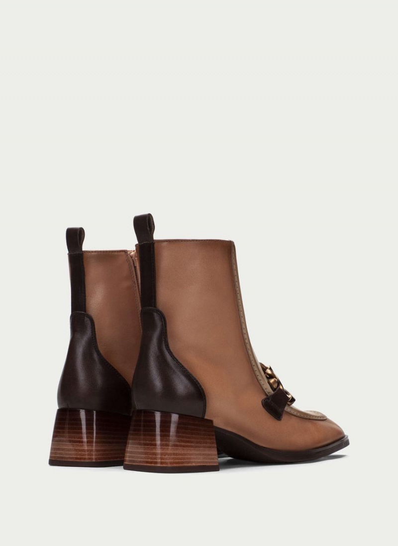 Hispanitas Charlize Női Bokacsizma Sárgabarack Fehér | RCT228CR