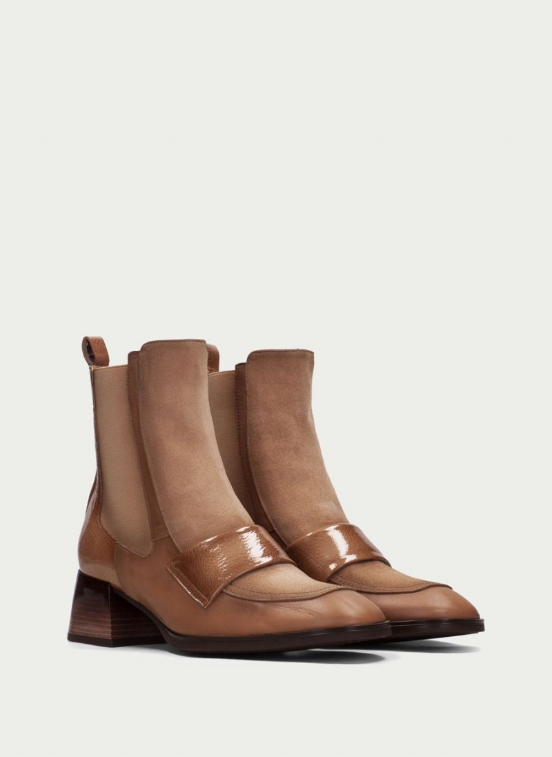 Hispanitas Charlize Női Bokacsizma Sárgabarack | MNE499NS