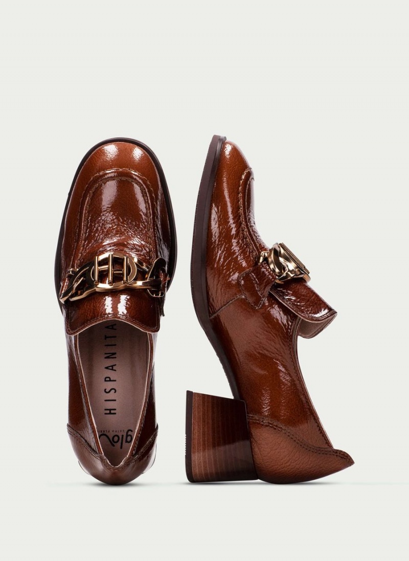 Hispanitas Charlize Női Loafers Sötétbarna | TVE2654IM