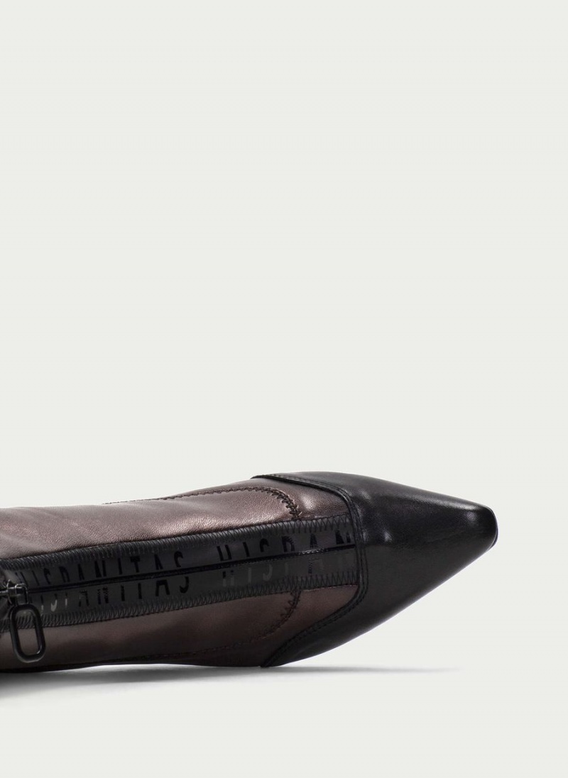 Hispanitas Dalia Női Bokacsizma Fekete Barna | MPF9042KD