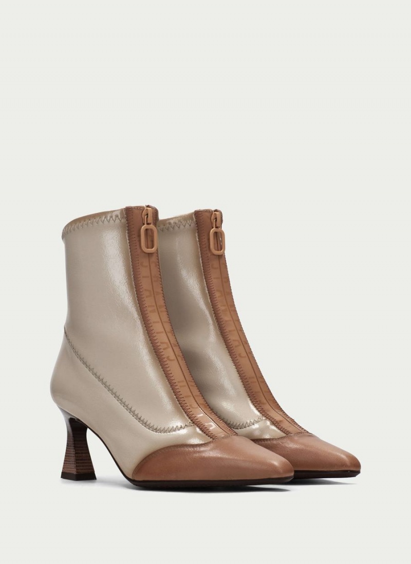 Hispanitas Dalia Női Bokacsizma Sárgabarack Fehér | DIQ472LZ