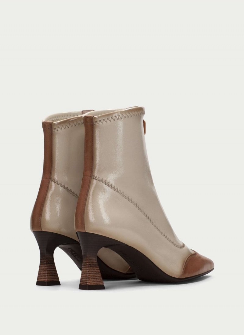 Hispanitas Dalia Női Bokacsizma Sárgabarack Fehér | DIQ472LZ