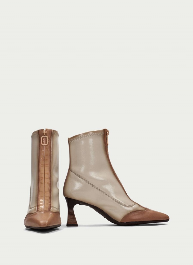 Hispanitas Dalia Női Bokacsizma Sárgabarack Fehér | DIQ472LZ