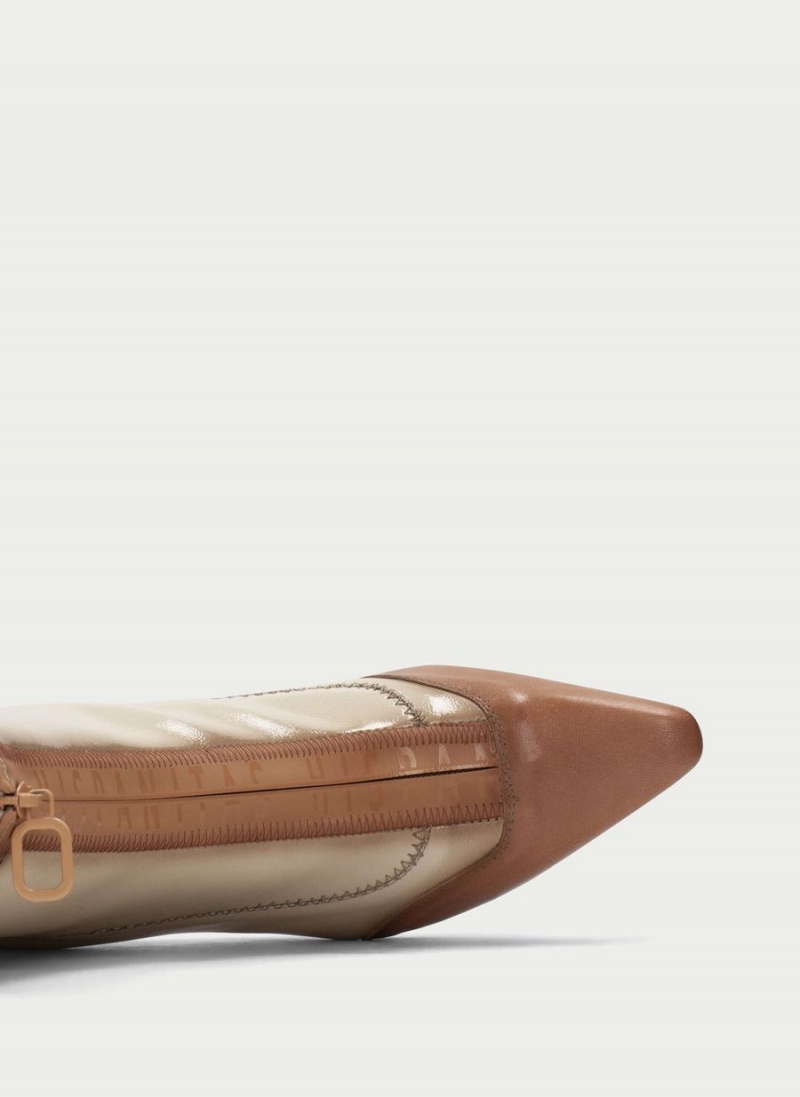 Hispanitas Dalia Női Bokacsizma Sárgabarack Fehér | DIQ472LZ