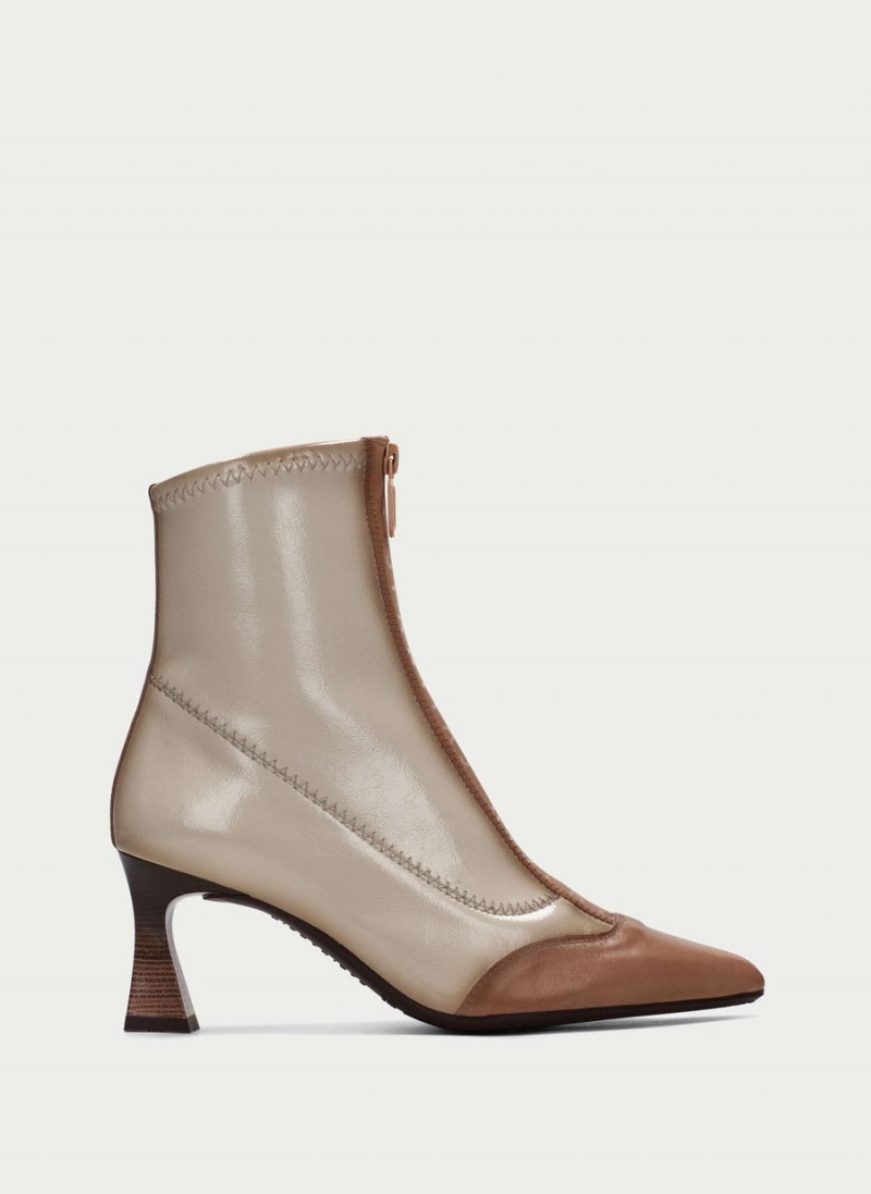 Hispanitas Dalia Női Bokacsizma Sárgabarack Fehér | DIQ472LZ