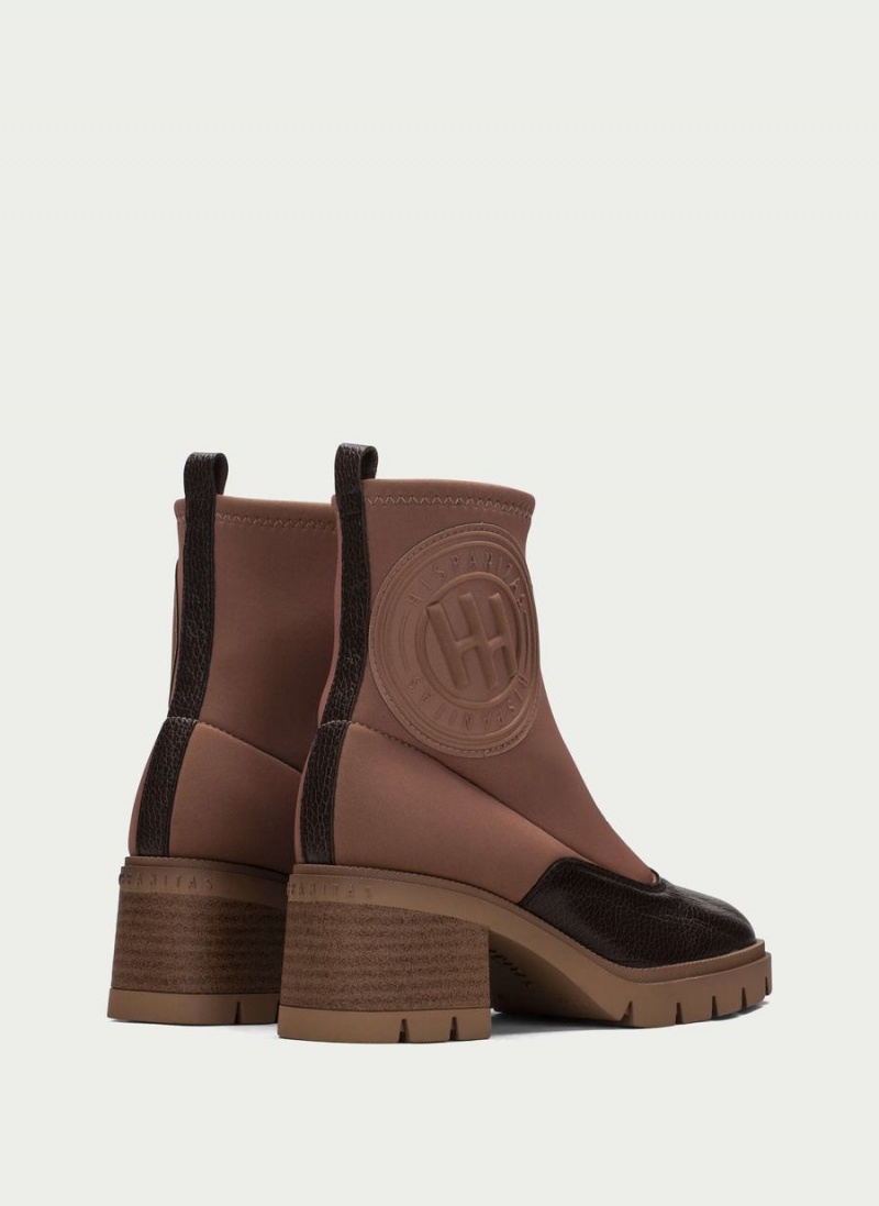 Hispanitas Everest Női Bokacsizma Barna Sárgabarack | LZH571NE