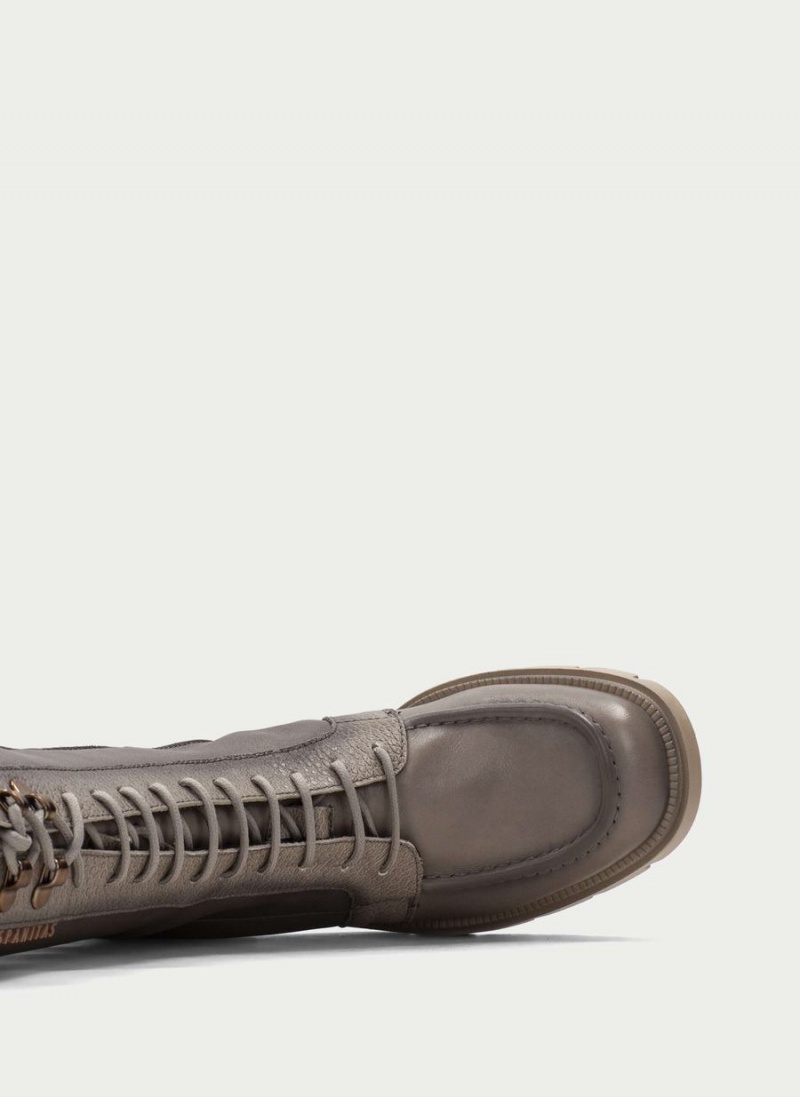 Hispanitas Everest Női Fűzős Csizma Szürke Barna | FVU226TS