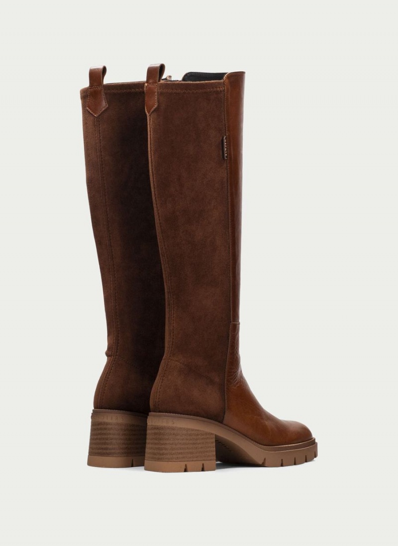 Hispanitas Everest Női Térdig Érő Csizma Sötétbarna | NGN7556HM