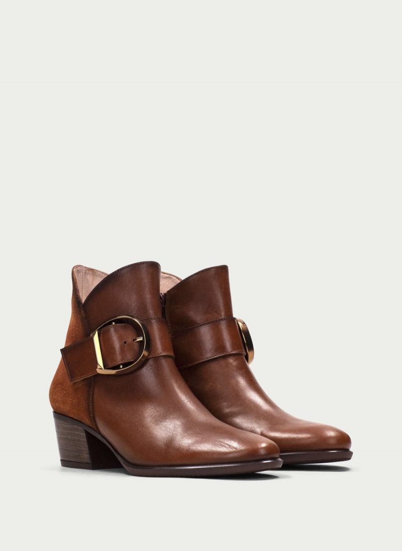 Hispanitas Madeira Női Bokacsizma Sötétbarna | HXJ4788XS