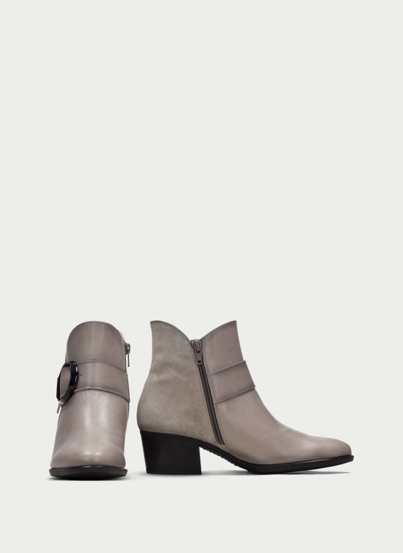 Hispanitas Madeira Női Bokacsizma Szürke Barna | IHS11MT