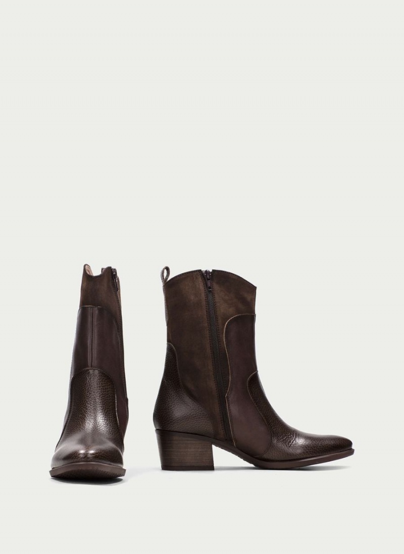 Hispanitas Madeira Női Western Csizma Barna | EGN9671WE