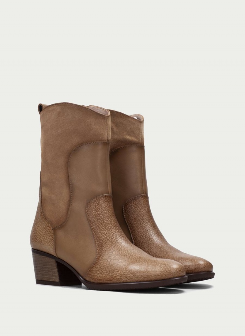 Hispanitas Madeira Női Western Csizma Khaki | VMO7419UK