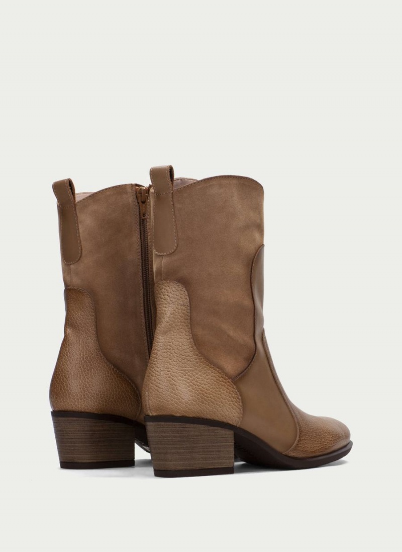 Hispanitas Madeira Női Western Csizma Khaki | VMO7419UK