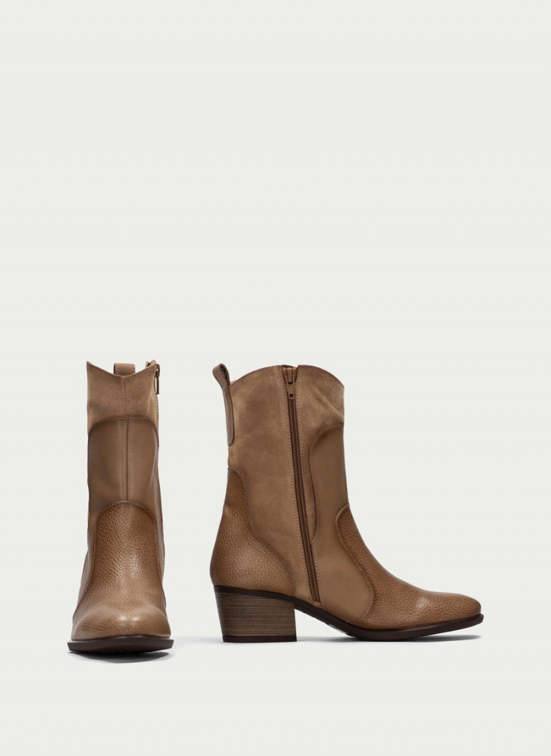 Hispanitas Madeira Női Western Csizma Khaki | VMO7419UK