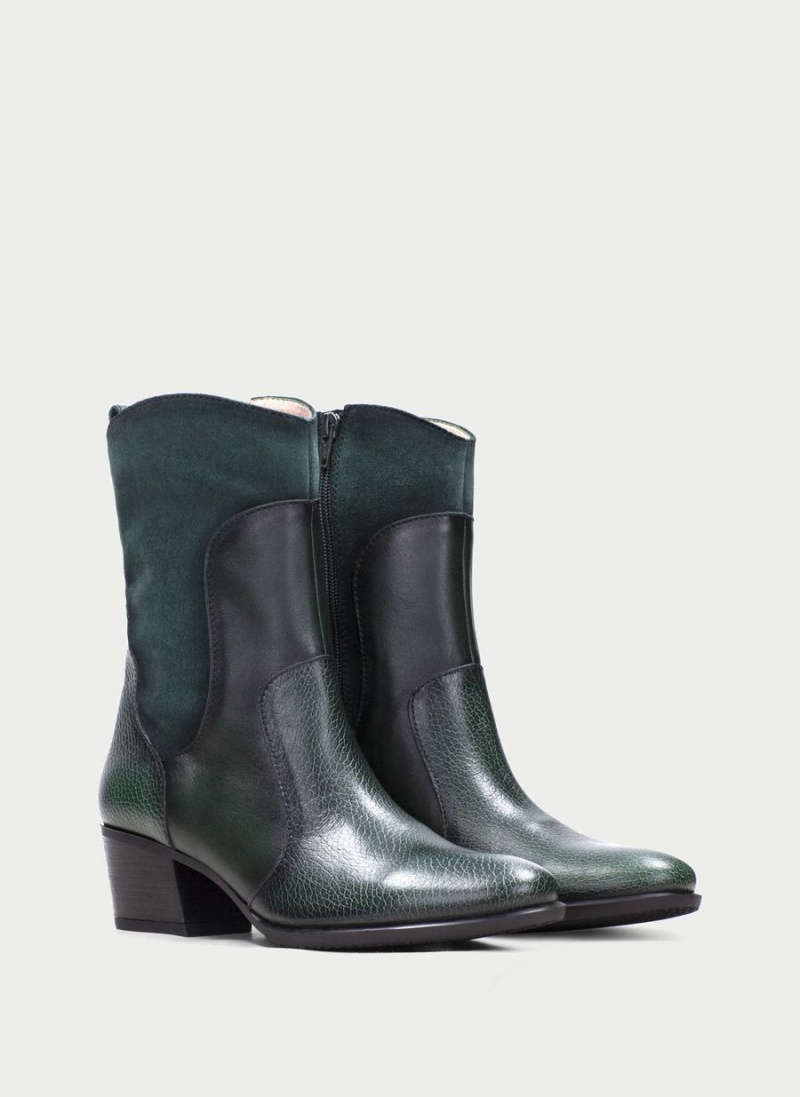Hispanitas Madeira Női Western Csizma Zöld | TYT3932JC