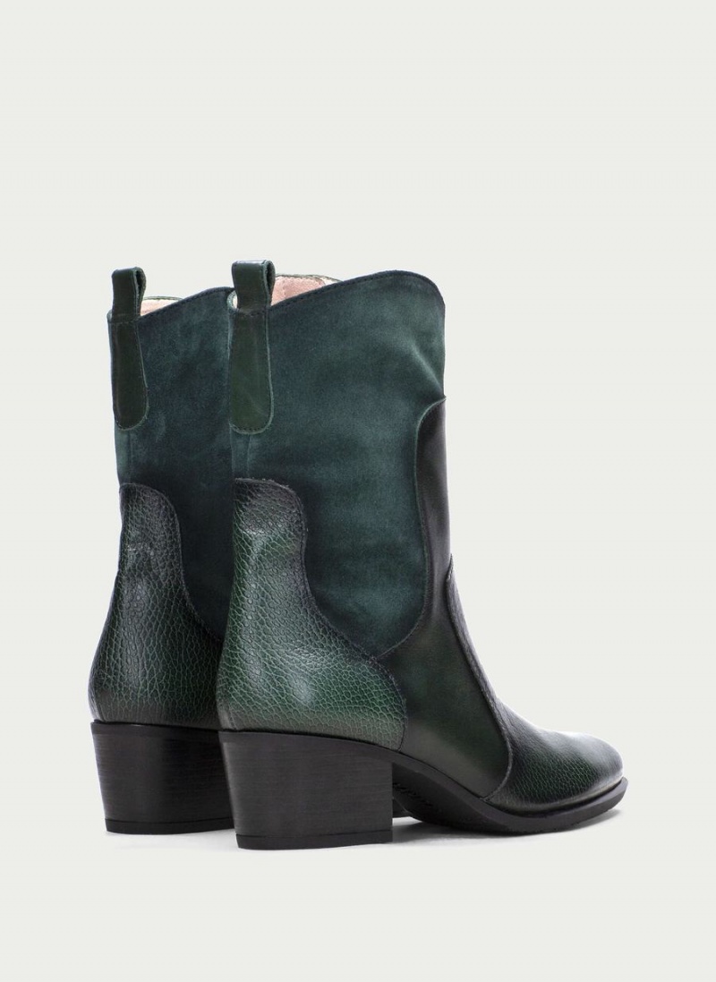 Hispanitas Madeira Női Western Csizma Zöld | TYT3932JC