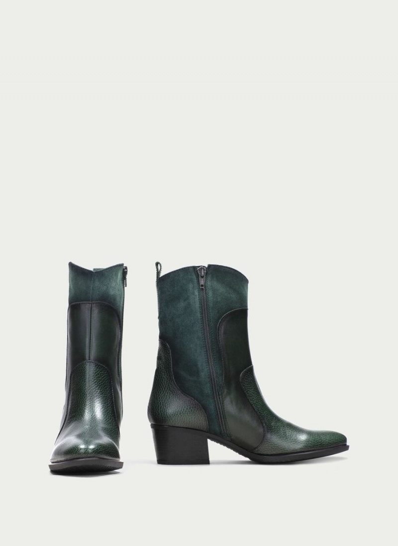 Hispanitas Madeira Női Western Csizma Zöld | TYT3932JC