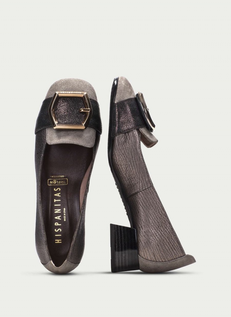 Hispanitas Manila Női Balerina Cipő Szürke Arany | NGB4973DL