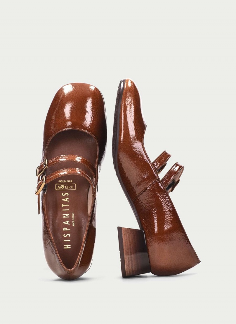 Hispanitas Manila Női Mary Jane Cipő Sötétbarna | EKM3540JY