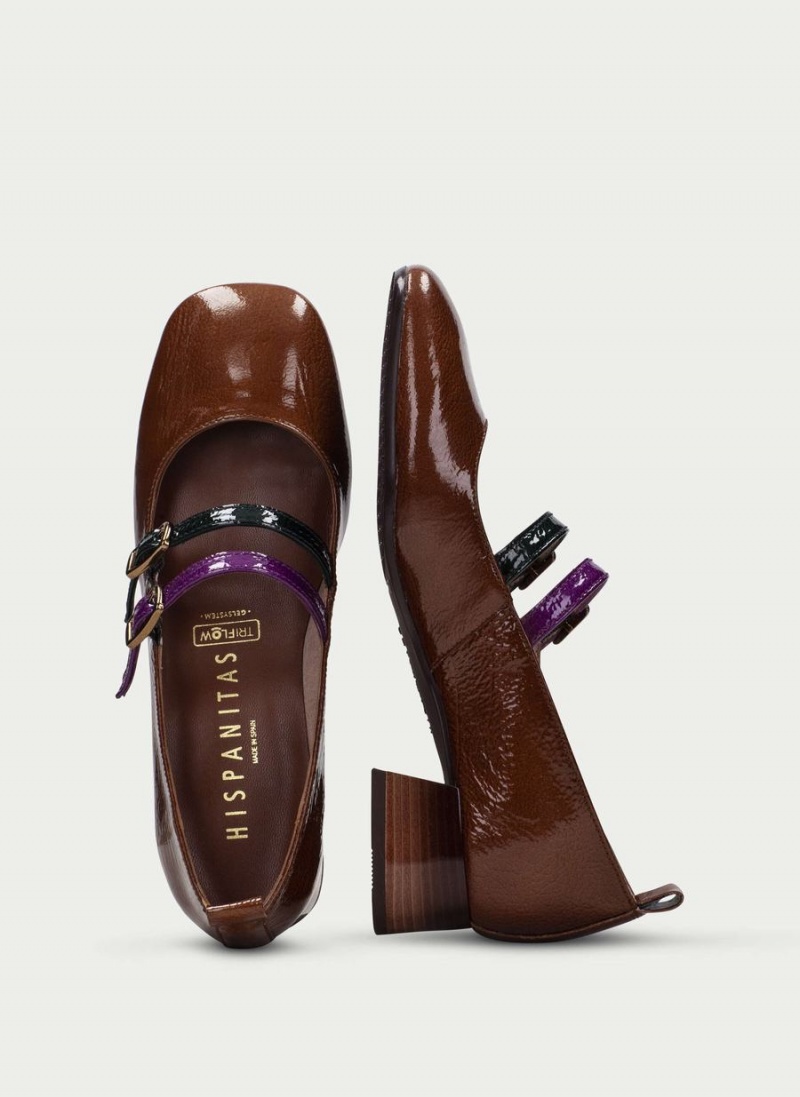 Hispanitas Manila Női Mary Jane Cipő Sötétbarna | ITA3147GY