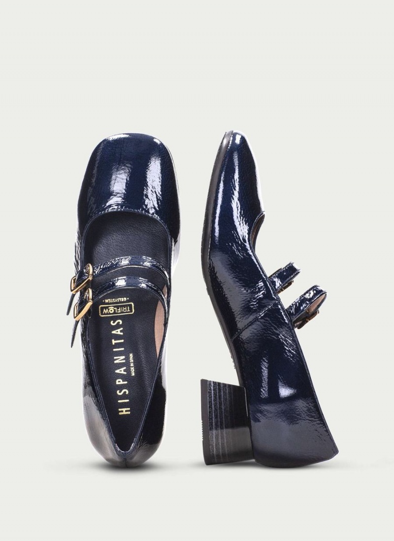 Hispanitas Manila Női Mary Jane Cipő Sötétkék Kék | AXD1631YY
