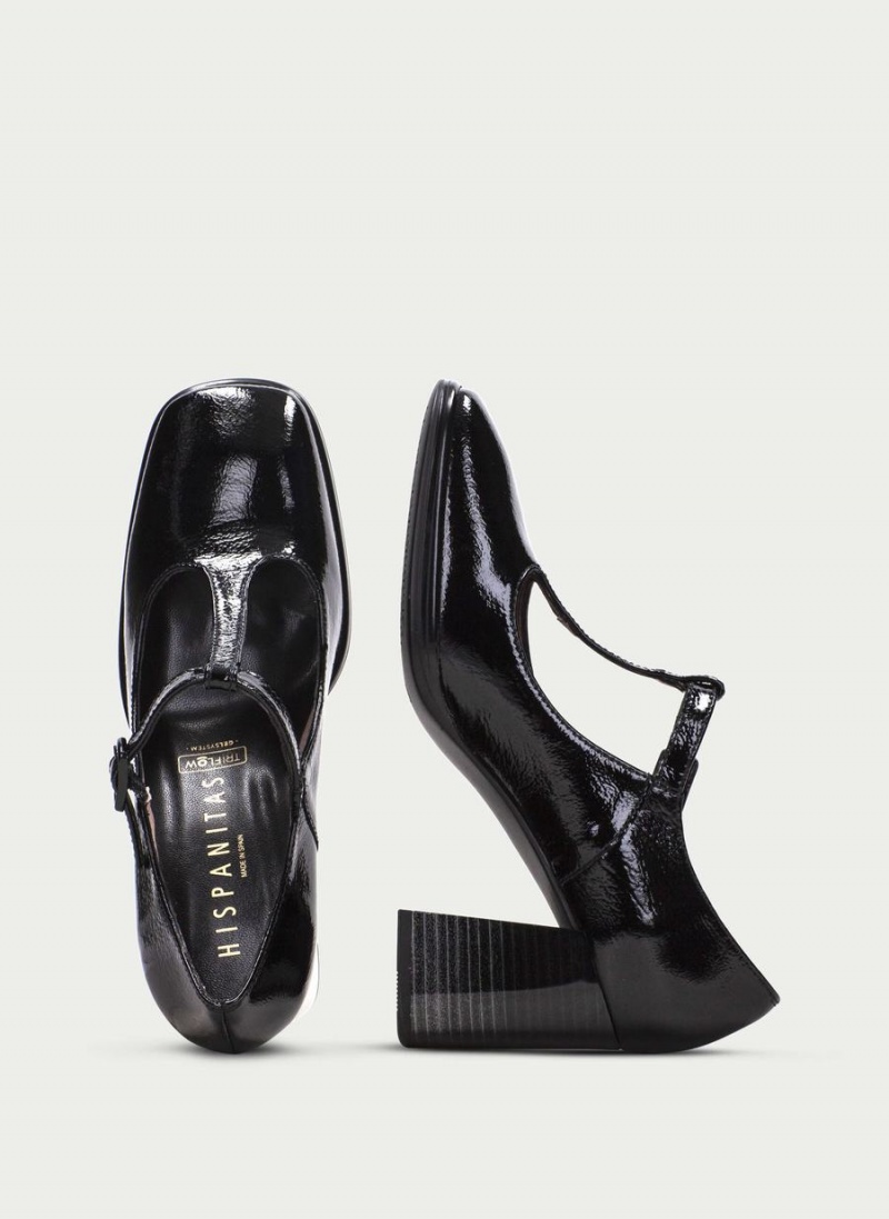 Hispanitas Monaco T Pántos Női Magassarkú Fekete | JTH1290PH