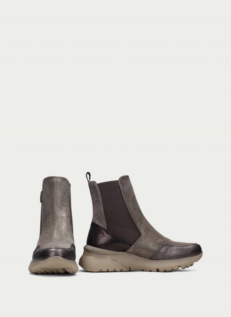 Hispanitas Polinesia Női Bokacsizma Sport Szürke Barna | ILF6790UL