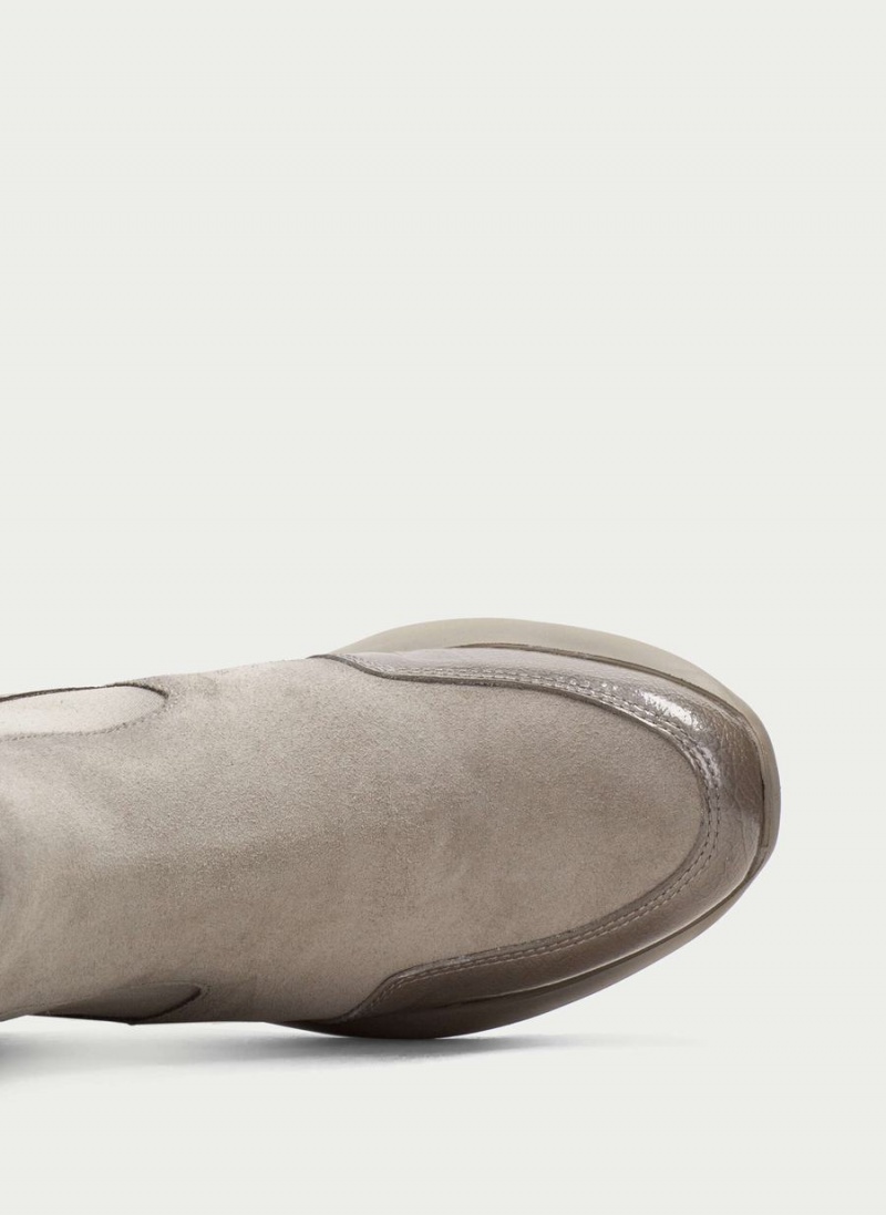 Hispanitas Polinesia Női Bokacsizma Sport Szürke Barna | DHU171FD