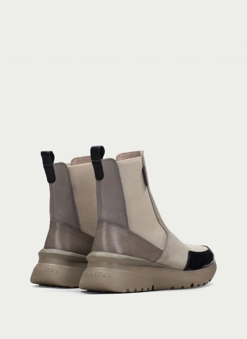 Hispanitas Polinesia Női Bokacsizma Sport Fehér Fekete | YGO8913LZ