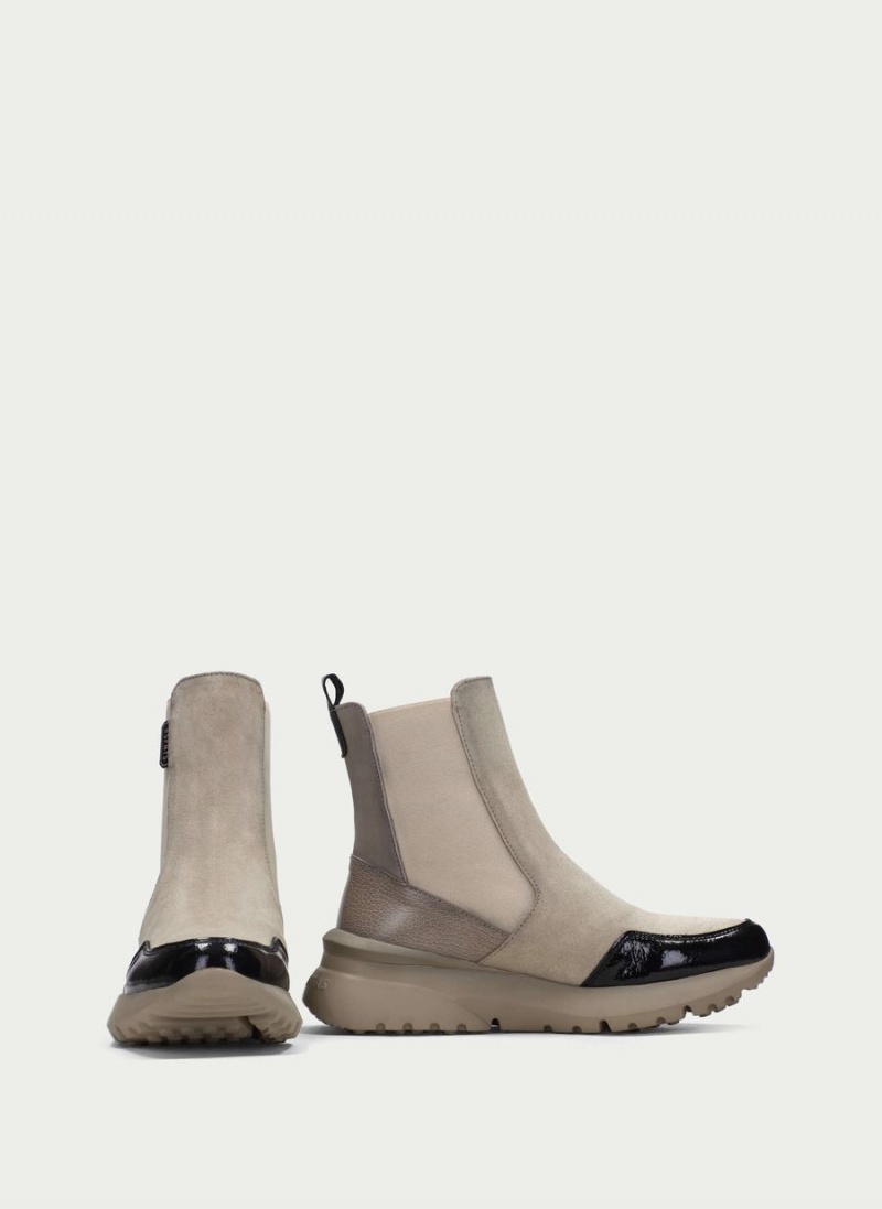 Hispanitas Polinesia Női Bokacsizma Sport Fehér Fekete | YGO8913LZ