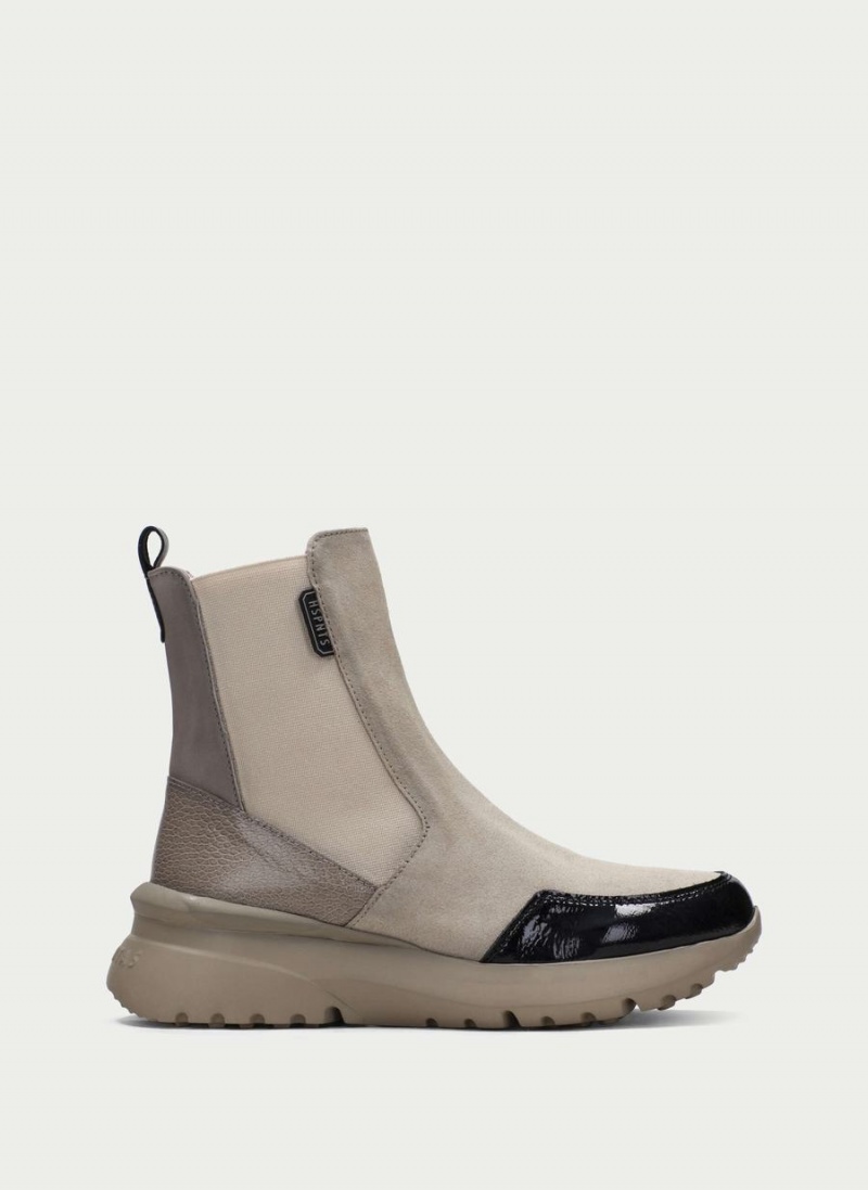 Hispanitas Polinesia Női Bokacsizma Sport Fehér Fekete | YGO8913LZ