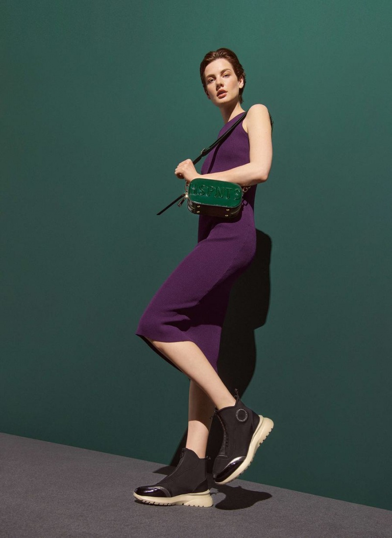 Hispanitas Polinesia Női Bokacsizma Sport Fekete | ANE8982VT