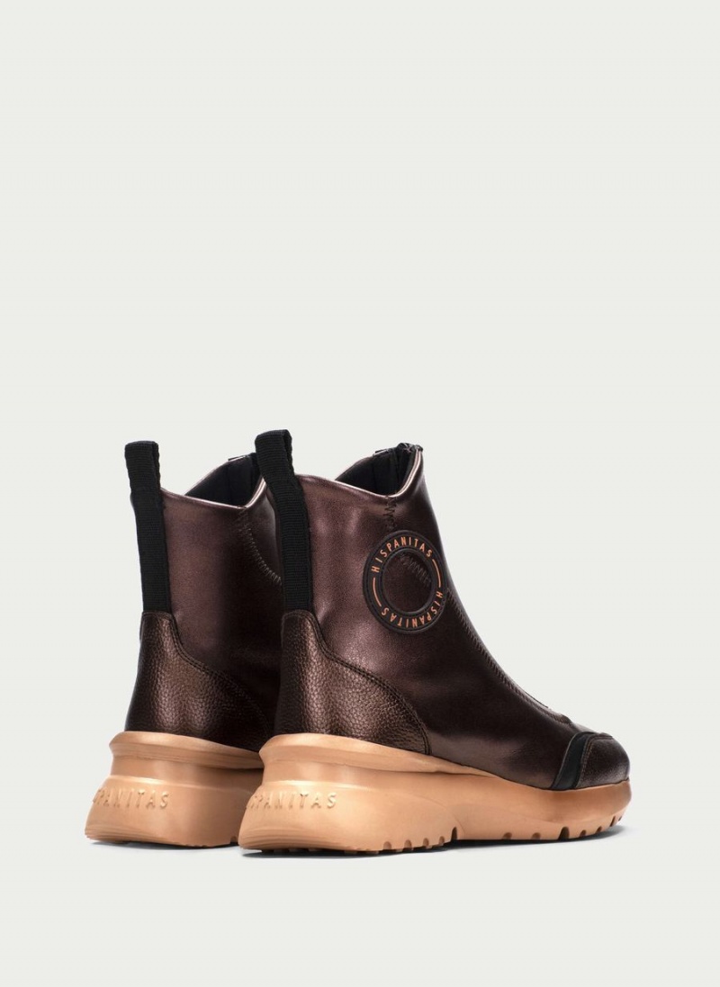 Hispanitas Polinesia Női Bokacsizma Sport Barna | FZM8434NV