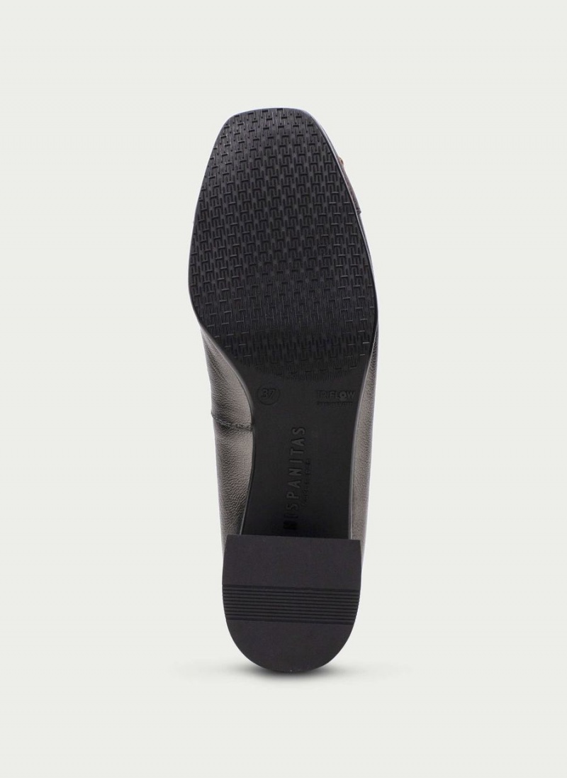 Hispanitas Salma Női Balerina Cipő Fekete Arany | RMB613OH