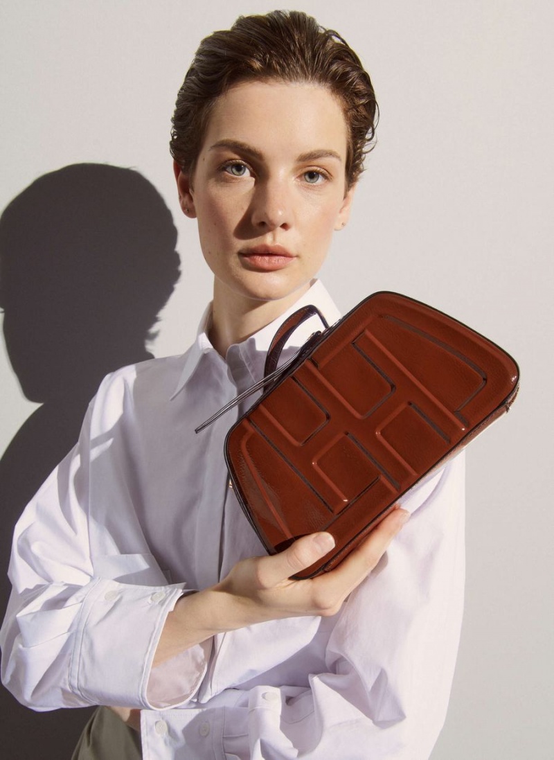 Hispanitas Shoulder Női Táskák Barna | DUF6686YN