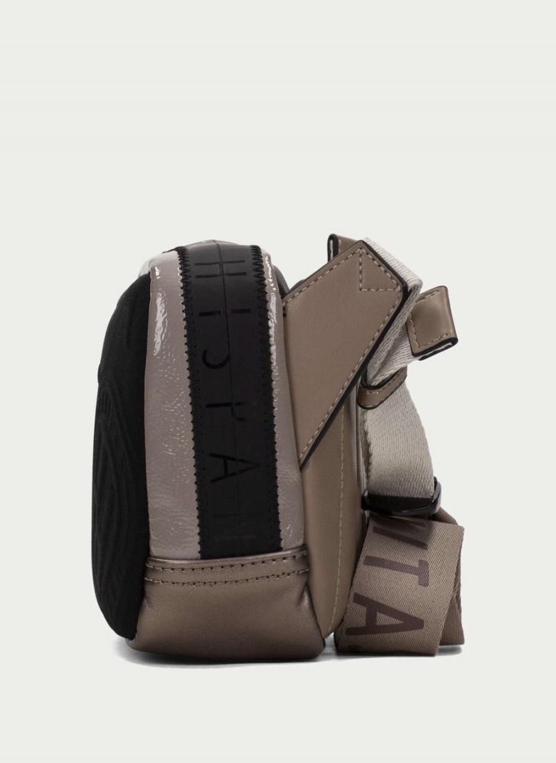 Hispanitas Shoulder Női Táskák Fekete Szürke Barna | XQV5578EA