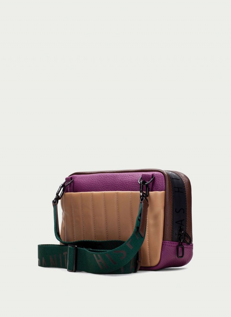 Hispanitas Shoulder Női Táskák Zöld Barna Lila | YHZ9285LQ