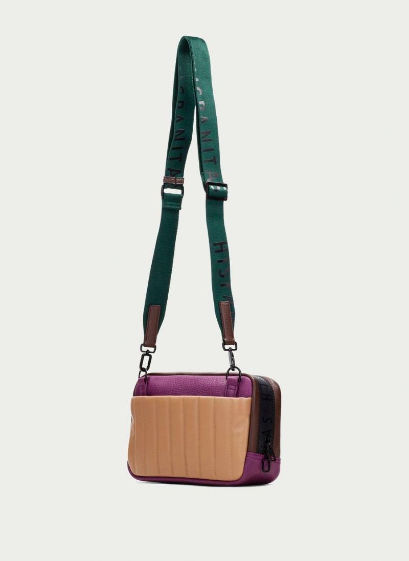 Hispanitas Shoulder Női Táskák Zöld Barna Lila | YHZ9285LQ