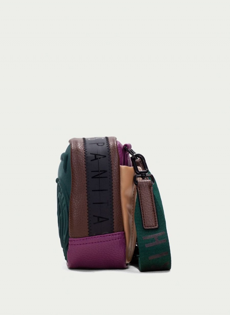 Hispanitas Shoulder Női Táskák Zöld Barna Lila | YHZ9285LQ