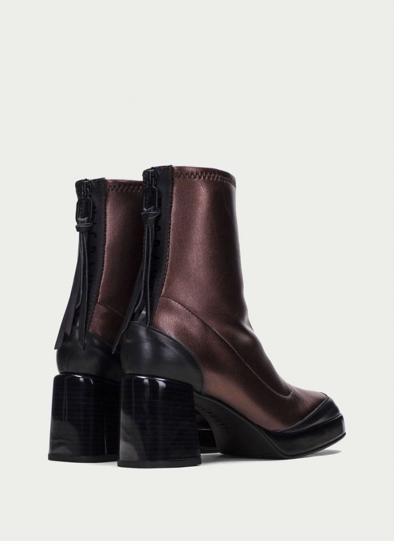 Hispanitas Tokio Női Bokacsizma Fekete Barna | PEB173TD