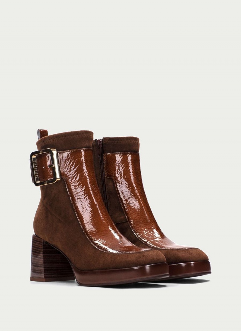 Hispanitas Tokio Női Bokacsizma Sötétbarna | KXU8639ZR