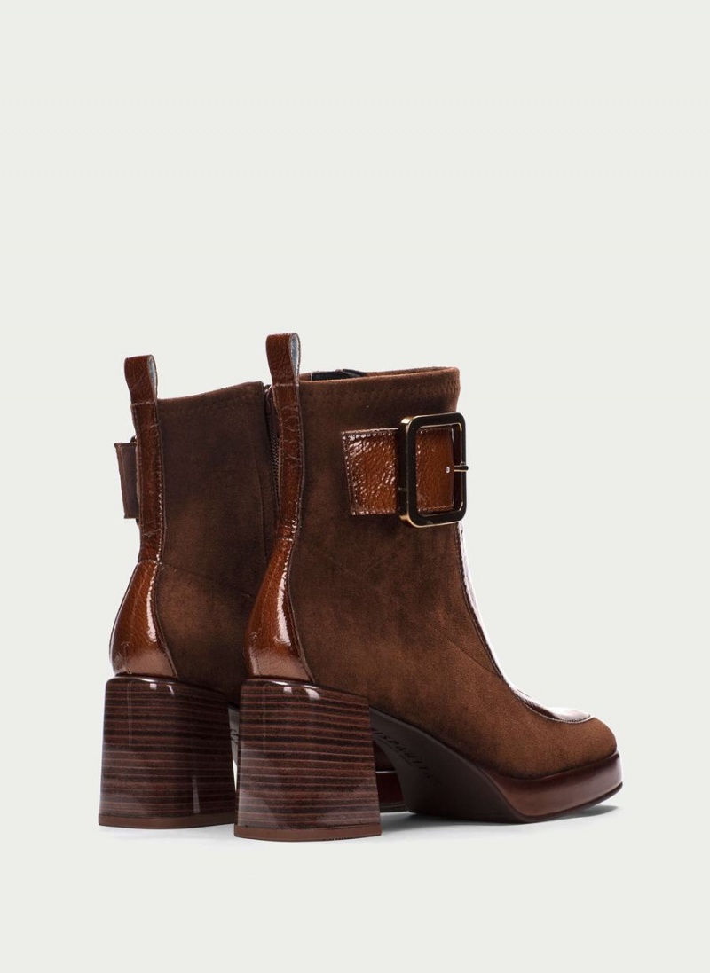 Hispanitas Tokio Női Bokacsizma Sötétbarna | KXU8639ZR